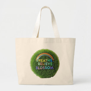 Adem, geloof, Blossom Jumbo Canvas tas