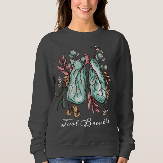 Adem gewoon | Astma | Longen Trui (Voorkant)