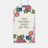 Adem gewoon. God heeft dit Cadeaulabel (Voorkant)