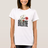 Adem gewoon inspiratie Floral Yoga T-shirt (Voorkant)