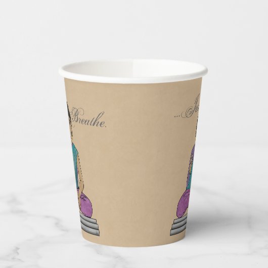 Adem gewoon kalmerende zittende Boeddha Papieren Bekers (Links)