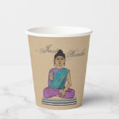 Adem gewoon kalmerende zittende Boeddha Papieren Bekers (Voorkant)