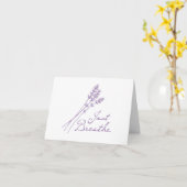 Adem gewoon lavendel etherische oliën Kaart (Gele Bloem)