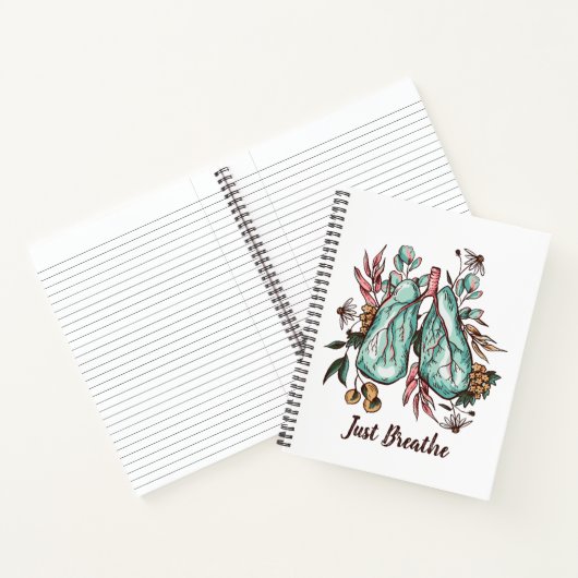 Adem gewoon | Longen | blanco Notitieboek (Binnen)