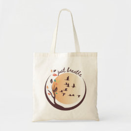 Adem gewoon Natuur Meditatie Yoga Canvas tas