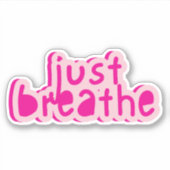 ADEM GEWOON op maat gesneden vinyl Sticker (Voorkant)