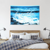 Adem Hawaï Turquoise Ocean Waves Foto 32x48 Canvas Afdruk (Insitu (Slaapkamer))