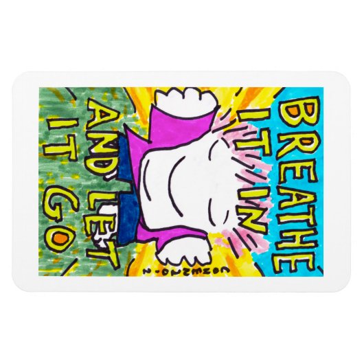 Adem het in... 4x6 inch magneet (Horizontaal)