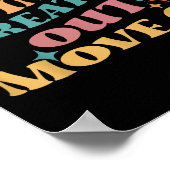 Adem in Adem uit Beweeg op - Meditatie Yoga M Poster (Hoek)