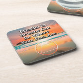 Adem in Adem uit Herstel Slogan Sunrise Bier Onderzetter (Linkerzijde)