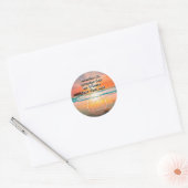 Adem in Adem uit Herstel Slogan Sunrise Ronde Sticker (Envelop)