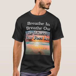Adem In Adem Uit Herstel Slogan Zonsopgang T-shirt
