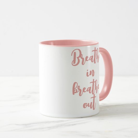 Adem in Adem uit Motivatie Quote Mok (Voorkant rechts)