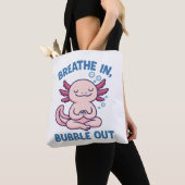 Adem in Bubble Out Axolotl Yoga Tote Bag (Dichtbij)