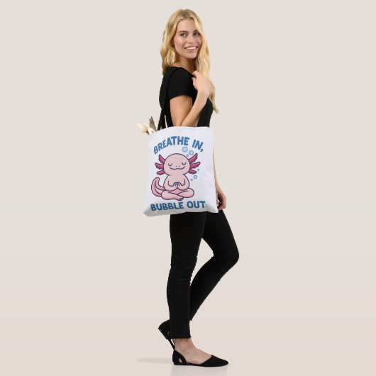 Adem in Bubble Out Axolotl Yoga Tote Bag (Op model)