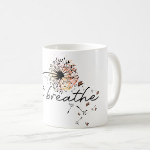 Adem In Dandelion Inspiratie Yoga Aanmoediging Koffiemok