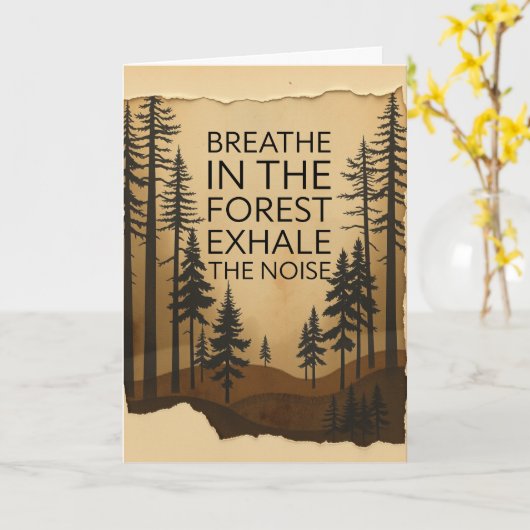 Adem in het bos – bemoediging en verheffing kaart (Gele Bloem)