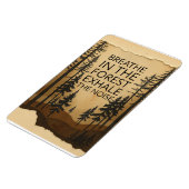 Adem in het bos Inspirerend Natuur Magneet (Linkerzijde)