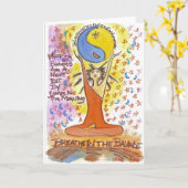 Adem in het Saldo Kaart (Gele Bloem)