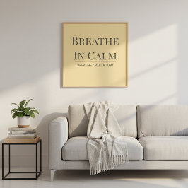 Adem In Kalme Citaat | Mindfulness Affirmatie Poster