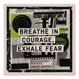 Adem in Moed, Adem uit Angst Perfect Poster