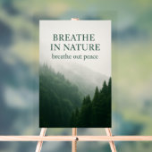 Adem in Natuur Motivatie Bos Poster – MIS (Neutraal)