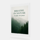Adem in Natuur Motivatie Bos Poster – MIS (Hoek)