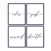 Adem in Ontspan Week in Badkamer Muurkunst Sets