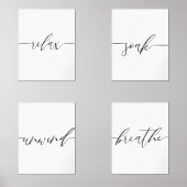 Adem in Ontspan Week in Badkamer Muurkunst Sets (Voorkant)