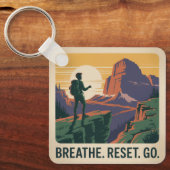 Adem in. Reset. Ga. Sleutelhanger (Voorkant)