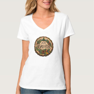 Adem In Rustieke Bos T-Shirt voor Vrouwen