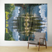 Adem In: Rustige Eilandreflecties Wandkleed (In Situ (horizontaal))