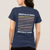 Adem in vrede Adem Christelijk zorgen uit Tri-Blend Shirt (Achterkant)