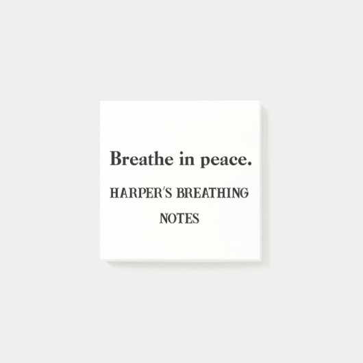 Adem in vrede - Custom Mindfulness Sticky Pad Post-it® Notes (Voorkant)