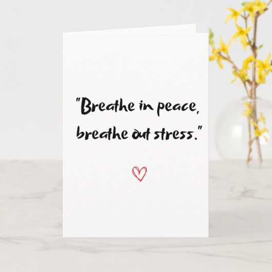 Adem in vrede kaart (Gele Bloem)