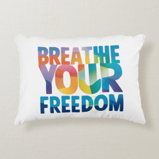 Adem je vrijheid in accent kussen