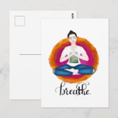 adem. kalligrafie briefkaart (Voorkant / Achterkant)