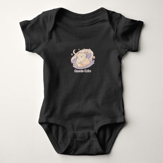 Adem Kitten Rustig — Mooie Baby Body Romper (Voorkant)