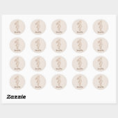 Adem Konijn Ronde Sticker (Vel)