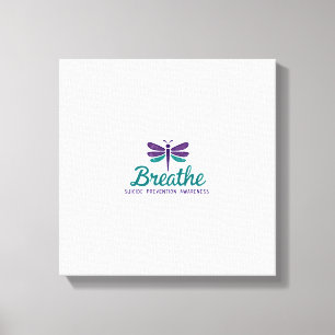 Adem Libelle Preventie van zelfmoord geestelijke g Canvas Afdruk