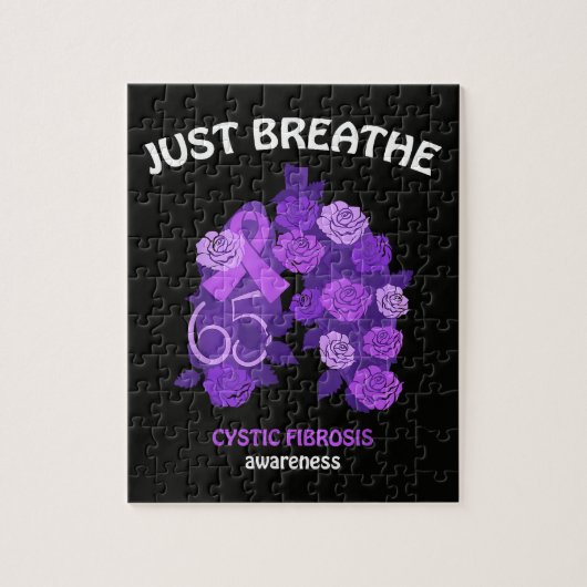 Adem Maar Cystische Fibrose Bewustzijn Legpuzzel (Verticaal)