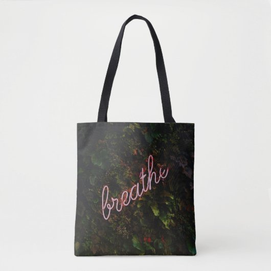Adem Neon Natuur Bord Tote Bag (Voorkant)