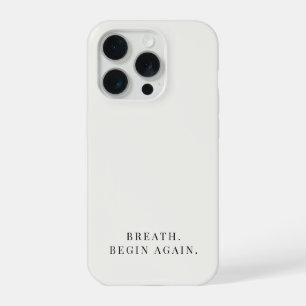 Adem Nieuwe Start Minimalistisch Kalme Neutraal iPhone 15 Pro Case