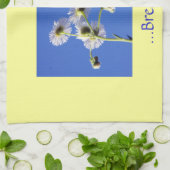 Adem Quote Geel/Blauw Schotel Handdoeken (Gevouwen)