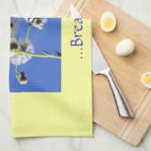 Adem Quote Geel/Blauw Schotel Handdoeken (Quarter Fold)