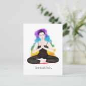 adem. regenboog briefkaart (Staand voorkant)