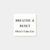 Adem Reset Calm Reminder Custom Post It Notes (Voorkant)