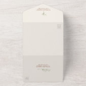 Adem Van Baby Terracotta RSVP All In One Uitnodiging (Buitenkant)