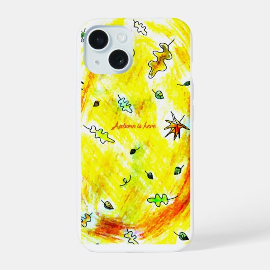 Adem van de herfst (Herfst Boomhut Collectie) iPhone 15 Case (Achterkant)