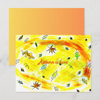 Adem van de herfst (Herfst boomhutcollectie) Briefkaart